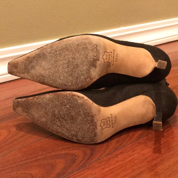 Jimmy Choo London brown fur ankle boots - Picture 5 of 6